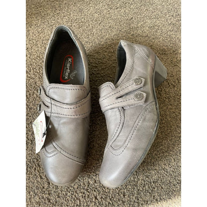 Kiarflex - kington - gray leather comfort shoes - heels clothing & fashion - heels - shoes women’s shoes
