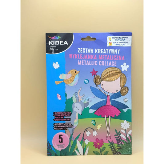 Kidea metallic collage creative fun set - toy craft kits crafts