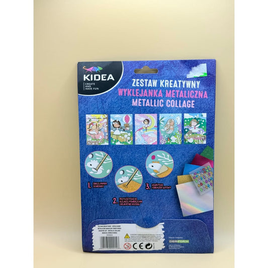 Kidea metallic collage creative fun set - toy craft kits crafts