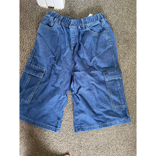 Shein 12y classic blue denim cargo shorts for kids - shorts baby clothing - clothing & fashion - shorts - teen