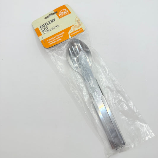 Kiwi camping campers stainless steel cutlery set - slotted spoons home&living materials