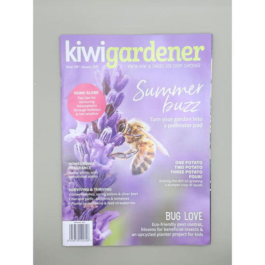 Kiwi gardener - issue 548 january 2025 - magazines printed media