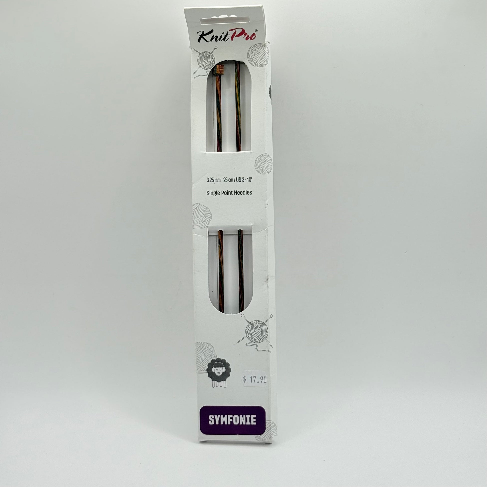 Knitpro symfonie single point 3.25mm knitting needles - single-pointed knitting needles crafts