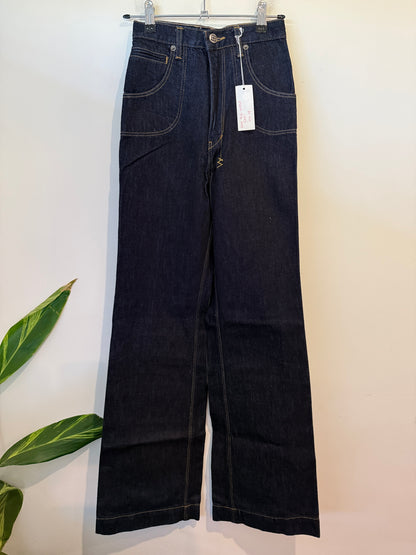 Ksubi raw denim jeans size 24 front view