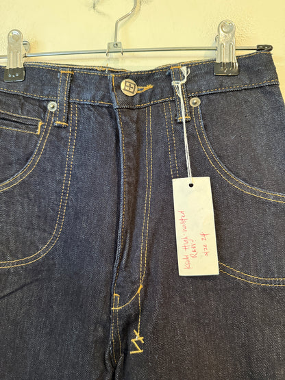 Ksubi raw denim jeans size 24 tag detail