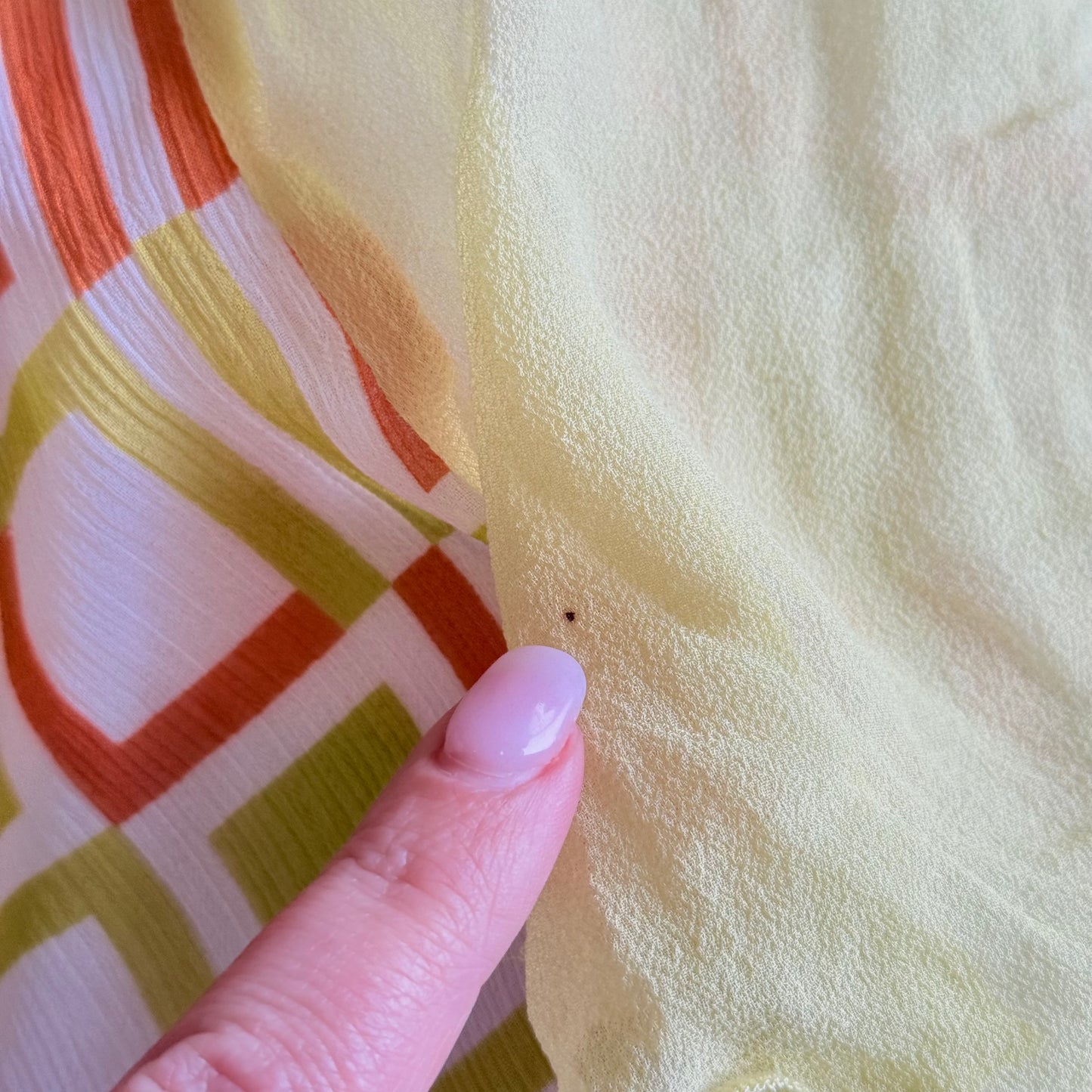 laierjiani Geometric Print Flared Skirt - Size S