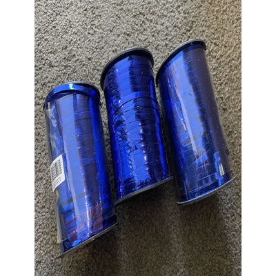 3x large rolls blue ribbon - ribbons & trim craft supplies - seasonal & holidays decorations seasonal & holidays