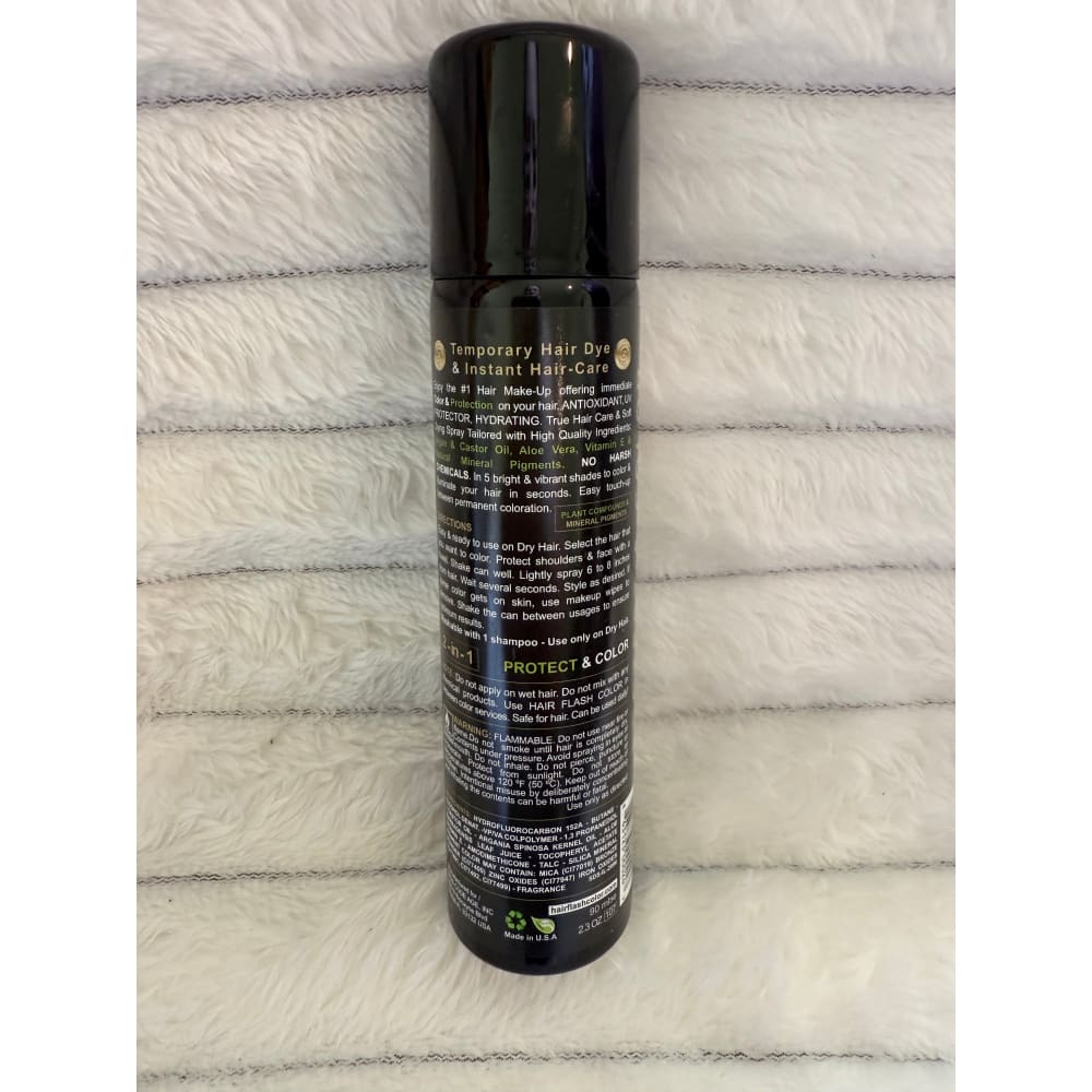 Hair flash color touch up spray 2.3 oz - dark brown - lash & brow growth treatments health and wellness