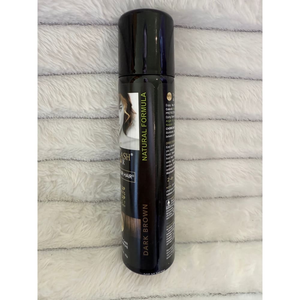 Hair flash color touch up spray 2.3 oz - dark brown - lash & brow growth treatments health and wellness