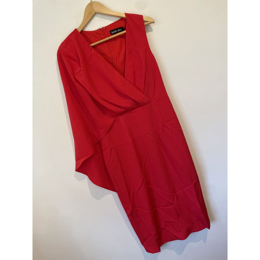 Bnwt lavish alice size 10 one shoulder cape dress - dresses clothing & fashion - dresses women’s apparel