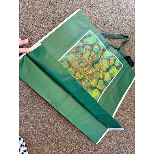 Large leaf design tote bag - shopping totes