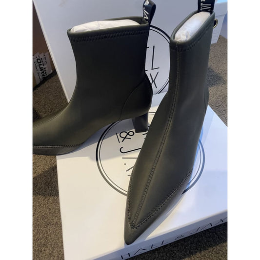 Hael & jax size 40 khaki status leather boots - boots boots - clothing & fashion - shoes women’s shoes