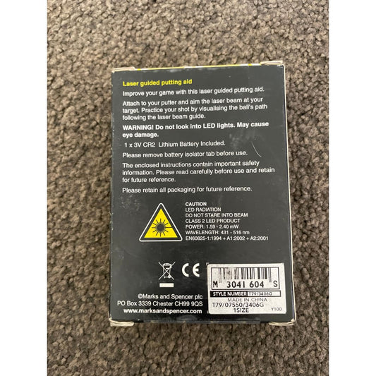 Marks & spencer laser guided putting aid - golf training aids sports