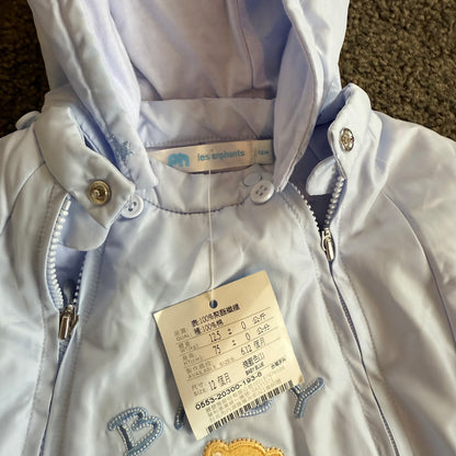 les enphants Baby Snowsuit Baby Blue - Size 12m