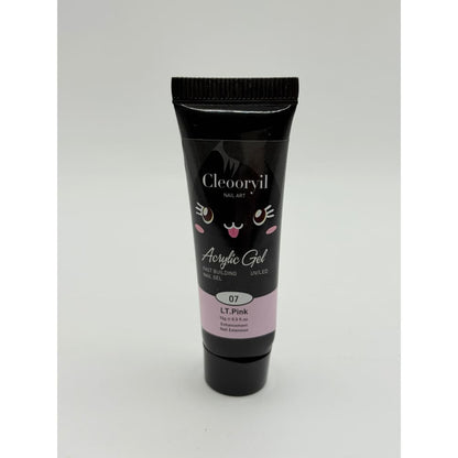 Cleoorvil acrylic gel 07 lt.pink 15g - nail polishes health and wellness