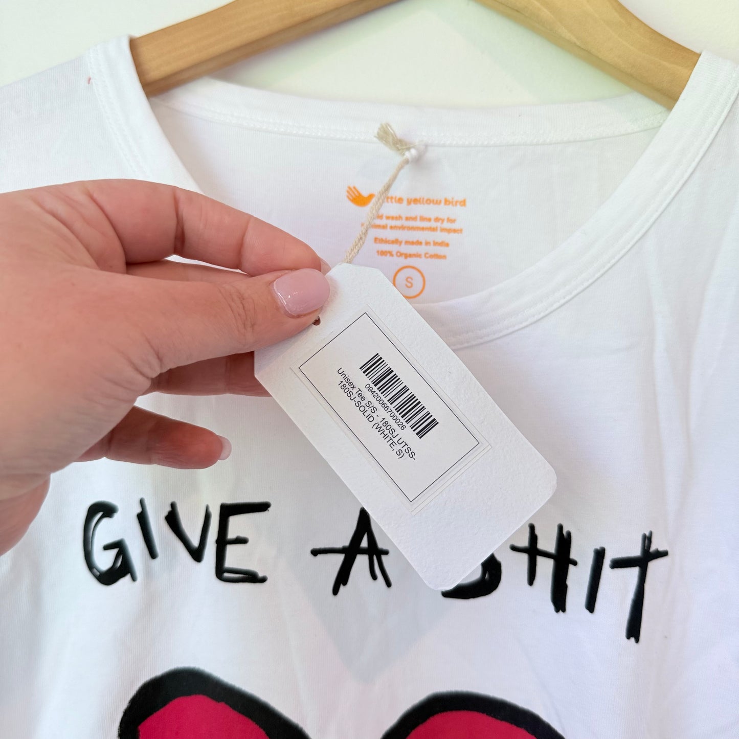 Little Yellow Bird Give A Sh-t Graphic T-Shirt