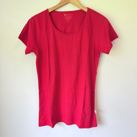 little yellow bird Organic Cotton T-Shirt - Red - Size S