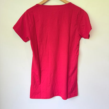 little yellow bird Organic Cotton T-Shirt - Red - Size S