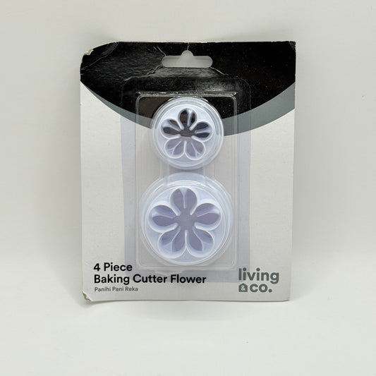 living & co. 4 Piece Baking Cutter Flower Set