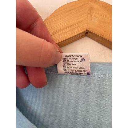 New beginnings breastfeeding night shirt size s light blue - t-shirts women’s apparel