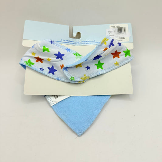 Luvable friends bandana bib - multi-star print - bibs baby clothing