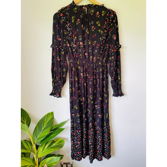 M&s floral dress – size 8 (brand new cut-label 100% viscose) - dresses bnew label cut branded clothing - clothing &