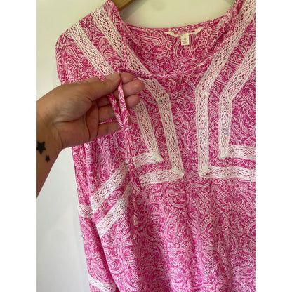 M&s floral lace long sleeve top – size 10 – brand new cut label - blouses blouse - bnew label cut branded clothing
