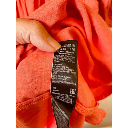 M&s linen blend dress – size 10 – brand new cut label - dresses bnew label cut branded clothing - clothing & fashion