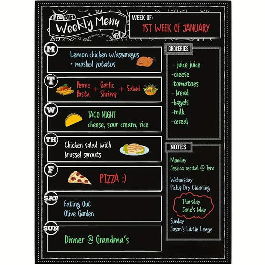 Magnetic menu - kitchen organizers home&living materials