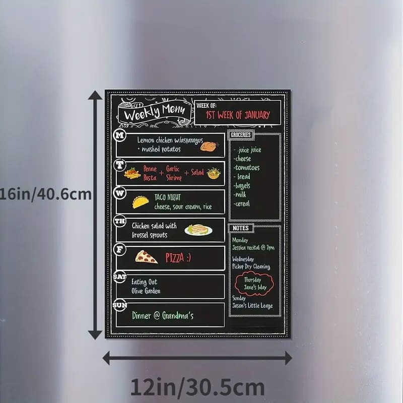 Magnetic menu - kitchen organizers home&living materials