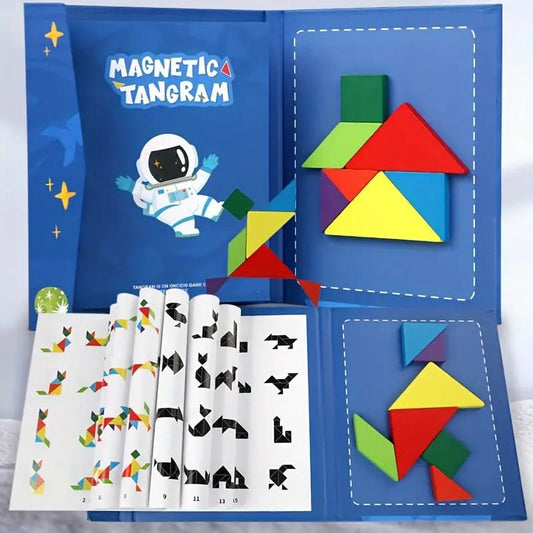 Magnetic tangram set - puzzles toys toys