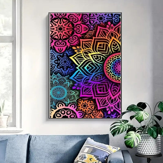 30x40cm mandela pattern diamond art kit - drawing & painting kits crafts