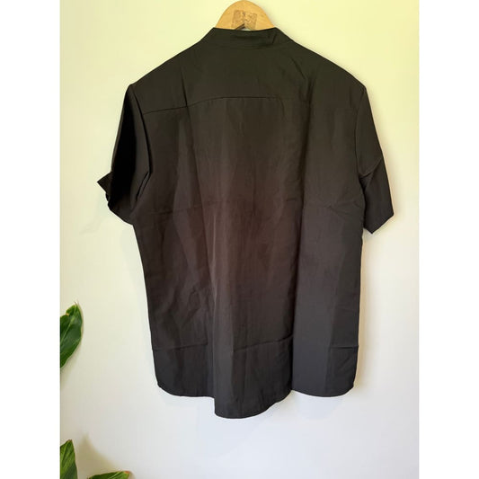 Manfinity size l black patterned shirt - shirts tops men’s apparel