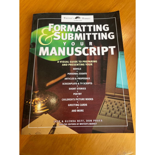Formatting & submitting your manuscript - print books book - condition: used - manuscript - writing printed media