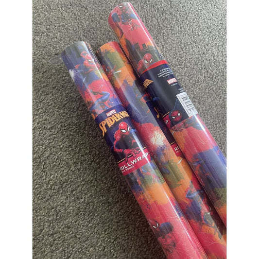1 roll of rollwrap – 3m x 99cm – brand new marvel gift wrap - spiderman - wrapping paper seasonal & holidays