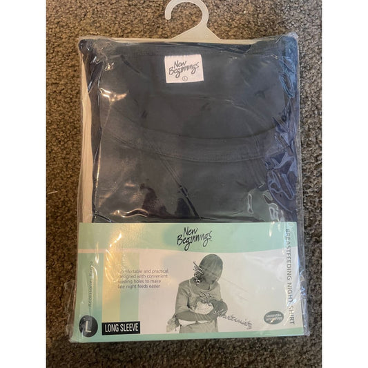 New beginnings breastfeeding night shirt - size l - maternity clothing clothing & fashion - maternity - special