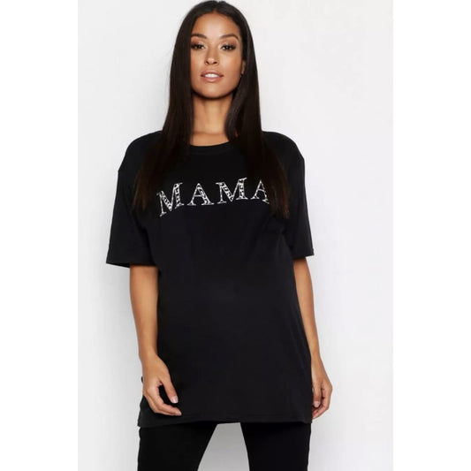 Bnwt boohoo size s maternity mama t-shirt - s/10 - maternity clothing clothing & fashion - maternity - special