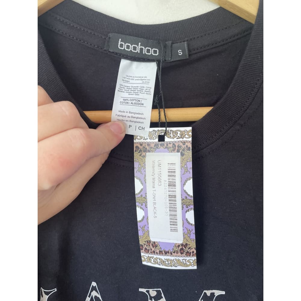 Bnwt boohoo size s maternity mama t-shirt - s/10 - maternity clothing clothing & fashion - maternity - special