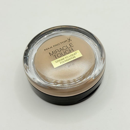 Max factor miracle touch cream-to-liquid foundation (11.5g) – warm almond 045 - deodorants health and wellness