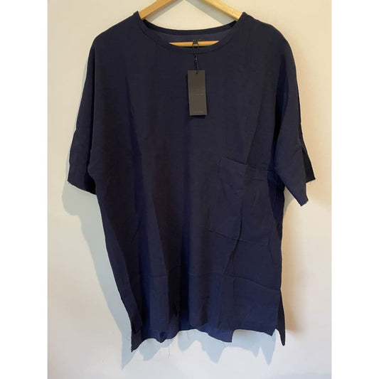 Bnwt mennace size m raw edge oversize t-shirt with pocket - m - clothing tops clothing & fashion - men - t-shirt - tops