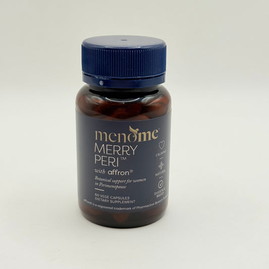 Menome merry peri™ with affron® - 60 vege capsules - herbal supplements health and wellness