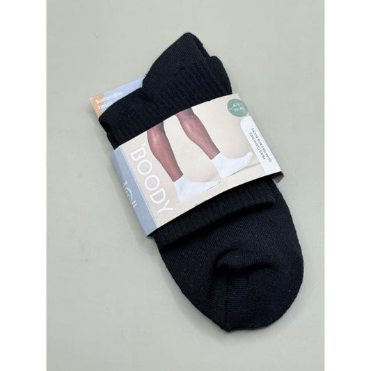 Boody size 6-11 men’s bamboo quarter crew socks - black - socks underwear & basics men’s apparel