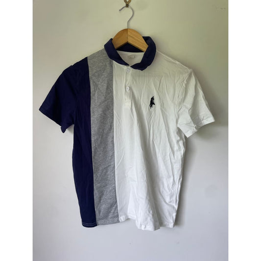 Shein 13-14y color block polo shirt with classic embroidered detail - clothing tops baby clothing - clothing & fashion