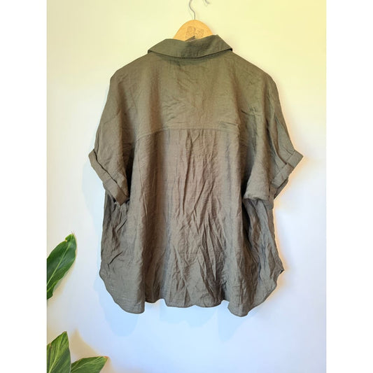 City chic size xs / 14 jungle relaxed summer shirt - shirts top women’s apparel
