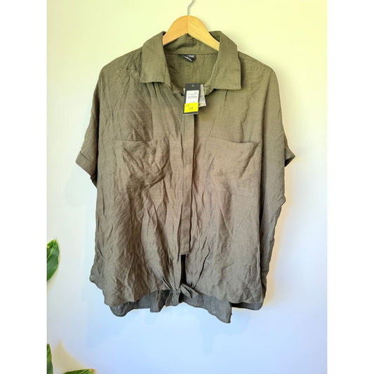 City chic size xs / 14 jungle relaxed summer shirt - shirts top women’s apparel