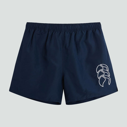 Canterbury size xl tactic rugby shorts classic navy with white logo - shorts bottoms men’s apparel