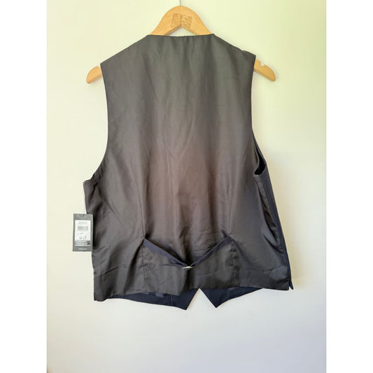 Tarocash men’s navy blue six-button waistcoat – size l | classic & polished look - vests top women’s apparel