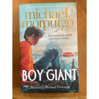 Boy giant - michael morpurgo *new* - print books book - children’s fiction - fiction - fiction book printed media