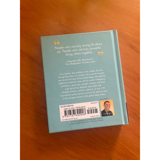 Michelle obama: quotes to live by *brand new* - print books biography - book printed media