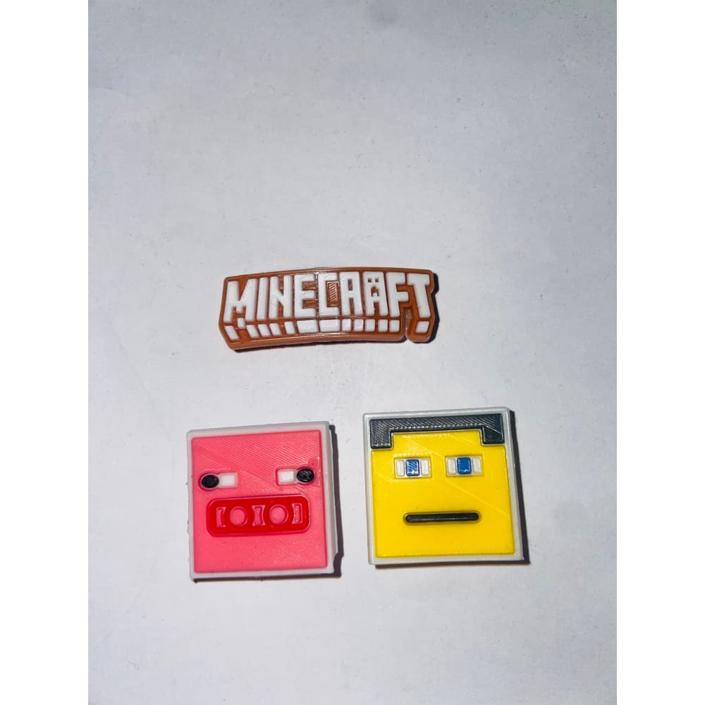 3x minecraft shoe charms - 5 - shoe accessories clogs - shoe accessories - shoe charms fashion accessories